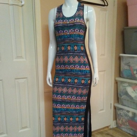 Hot Kiss Dresses & Skirts - Hot Kiss Maxi Dress Racerback Side Slits